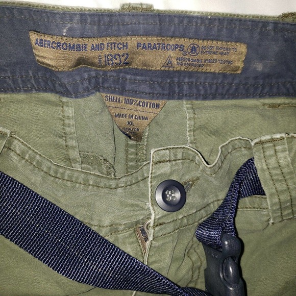 Mens Abercrombie & Fitch Sz XL Paratroops Tactical Cargo Pants Zip Off Short - Picture 4 of 4
